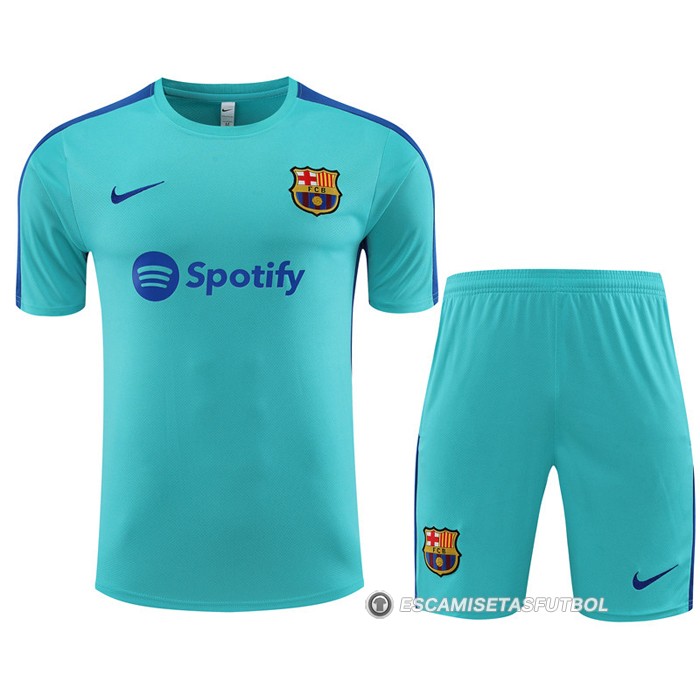 Chandal del Barcelona Manga Corta 23-24 Verde - Pantalon Corto